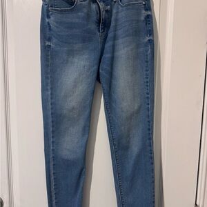 White House Black Market Blue Skinny Crop Jeans